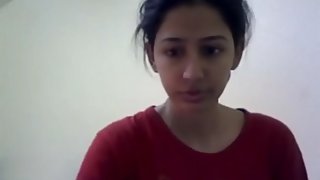 Pakistani babe getting wild on webcam stripping and masturbating