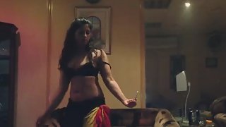 Pakistani wife dancing in front of her men to seduce him