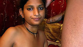 Indian girl khushi sucking and fucking a big cock